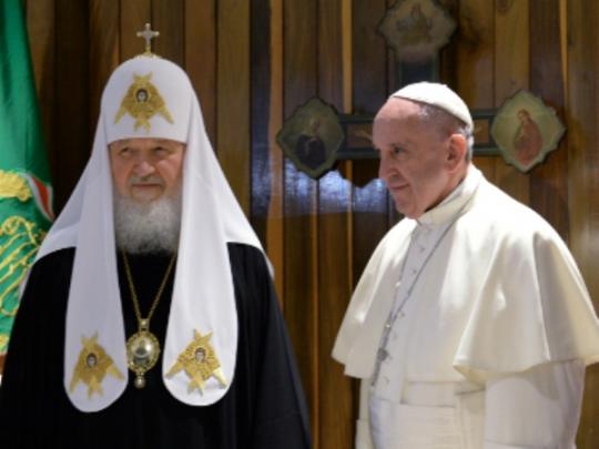 Франциск и Кирилл в совместной декларации призвали международное сообщество предотвратить дискриминацию христиан