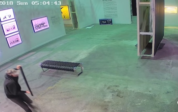 Кража полотна Бэнкси попала на видео