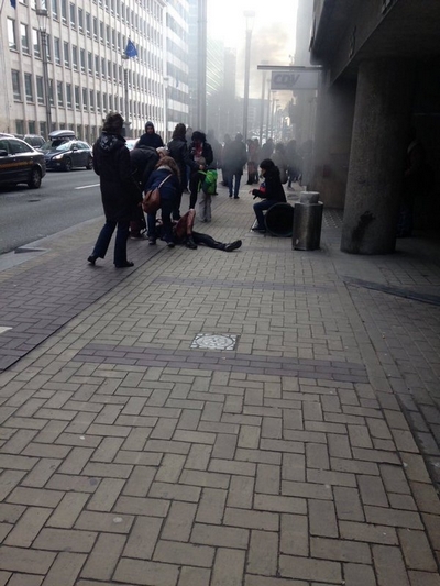 В аэропорту и метро Брюсселя прогремели взрывы (обновлено, фото, видео )