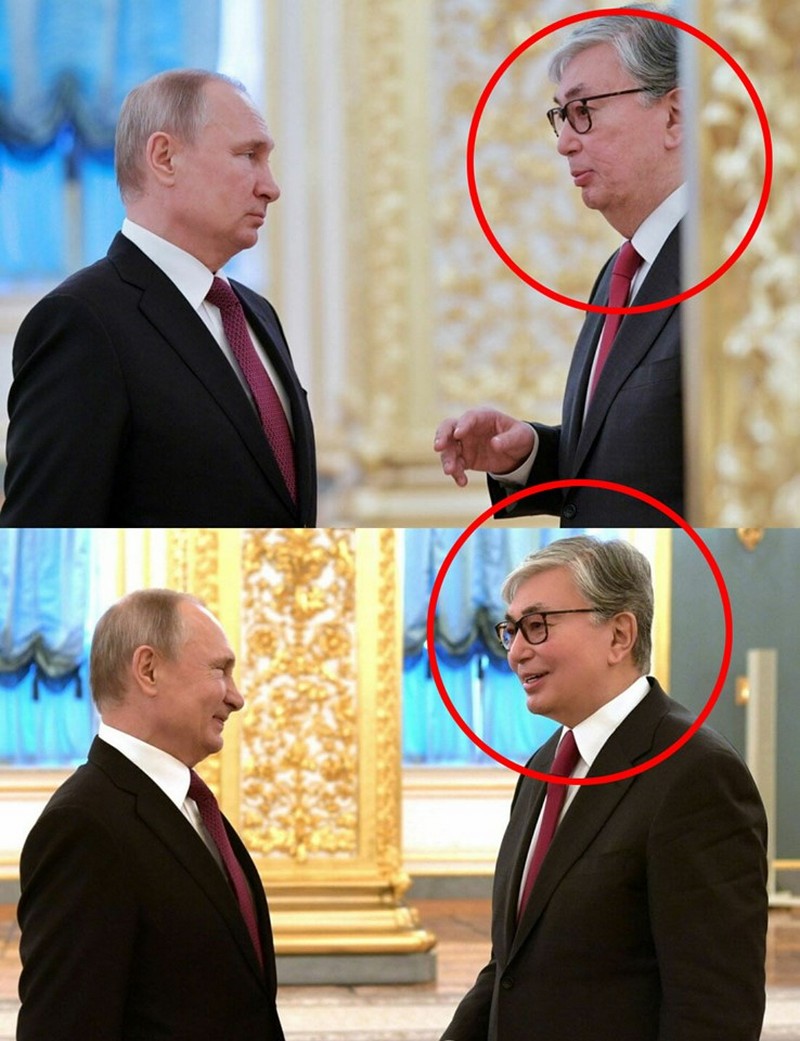 Делают другое лицо: пресс-службу президента Казахстана Токаева уличили в чрезмерном увлечении фотошопом