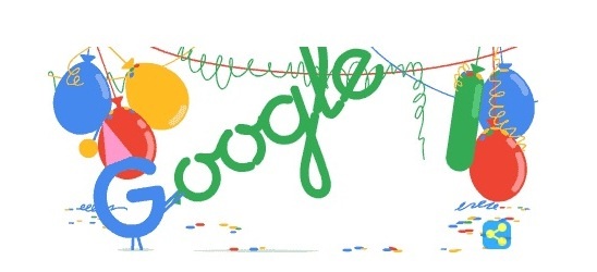 Google посвятил дудл своему 18-летию