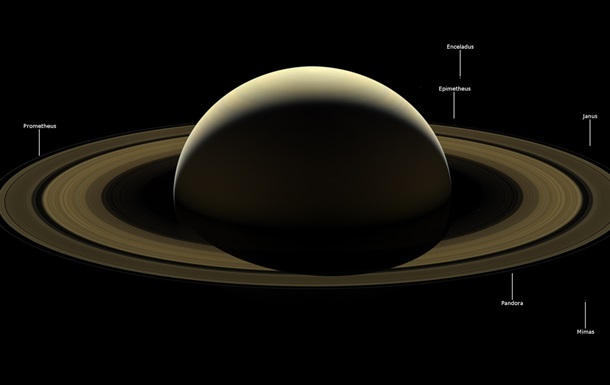 NASA показало прощальный снимок Сатурна от Cassini