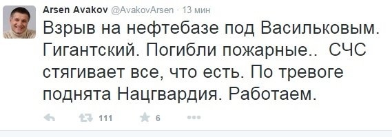 При взрыве на горящей нефтебазе под Киевом погибли пожарные