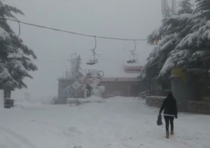 Такого не было очень давно: в Израиле на Песах выпал снег (видео)