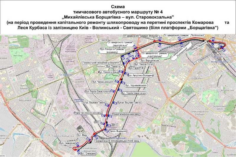 В Киеве в ночь на 5 июля ограничат движение: схема проезда