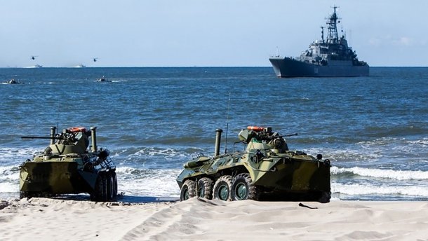 В Россия на военных учениях утонул морпех