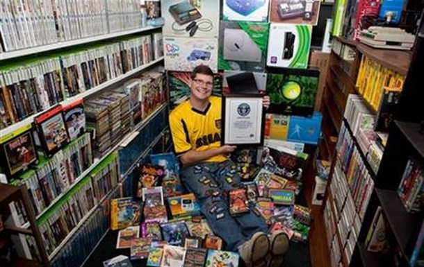 Владелец 11 тысяч видеоигр попал в Книгу рекордов Гиннесса