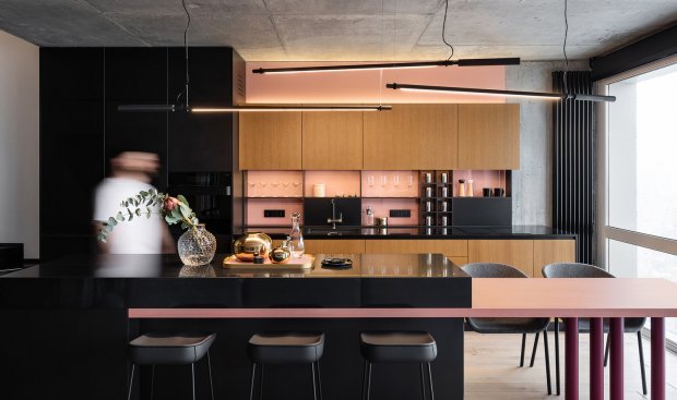 VOV-apartment: ефектний дизайн дворівневої квартири у Києві