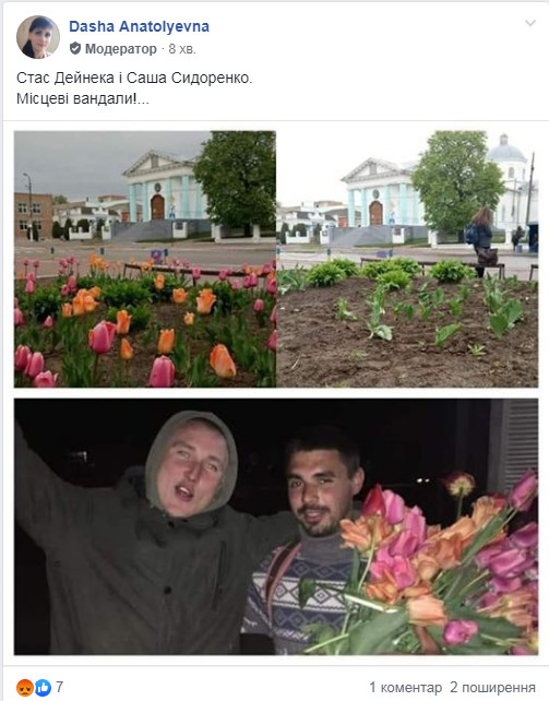 Фейсбучна тема дня: “тюльпанні” злодії