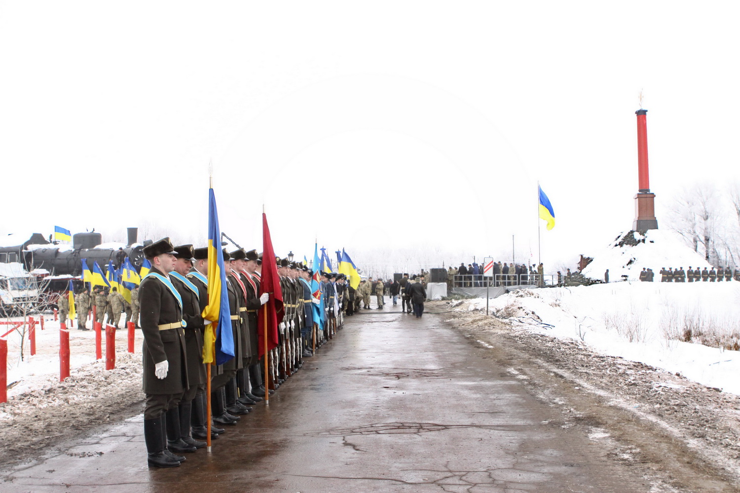 Потяг єднання прибув у Крути для відзначення 100-річчя бою (Фото)