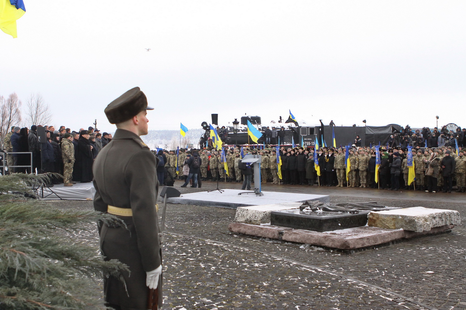 Потяг єднання прибув у Крути для відзначення 100-річчя бою (Фото)