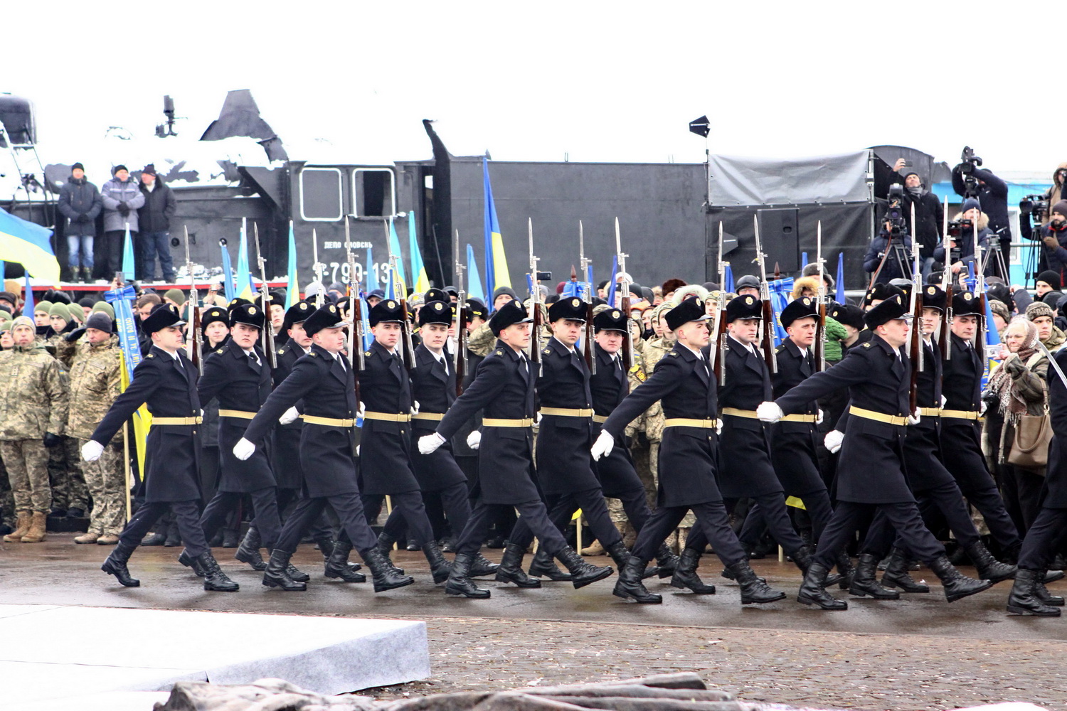 Потяг єднання прибув у Крути для відзначення 100-річчя бою (Фото)