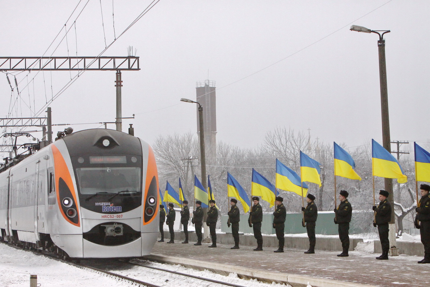 Потяг єднання прибув у Крути для відзначення 100-річчя бою (Фото)