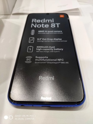 В сети появились первые живые фото смартфона Redmi Note 8T: характеристики