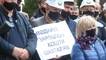 
"Мы – не рабы". Шахтеры устроили протест у Офиса президента с требованием выплатить зарплаты
