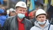 
"Мы – не рабы". Шахтеры устроили протест у Офиса президента с требованием выплатить зарплаты
