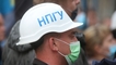 
"Мы – не рабы". Шахтеры устроили протест у Офиса президента с требованием выплатить зарплаты
