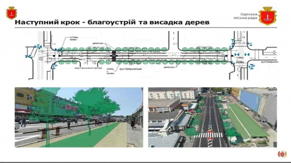 На Екатерининской у «Привоза» планируют высадить 50 деревьев