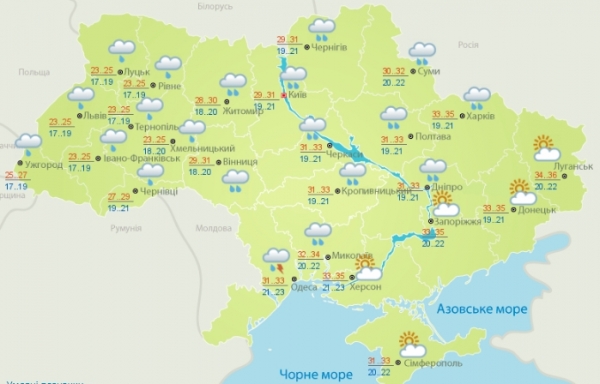 Дожди остудят часть Украины: где сохранится жара