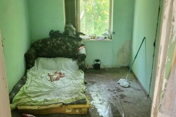 Под Одессой переселенка из Харьковской области жила с младенцем жила в заброшке 