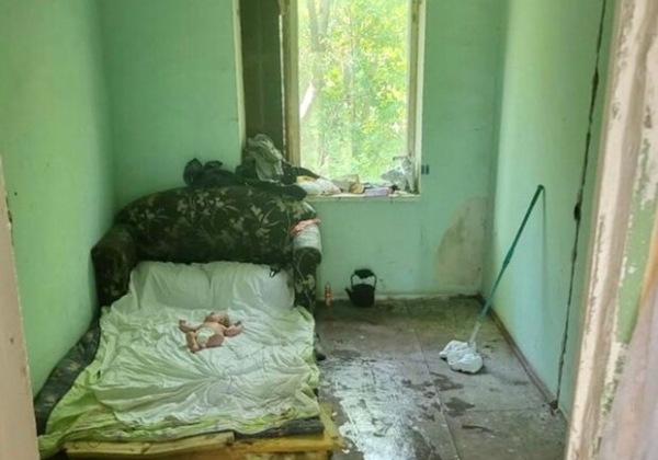 Под Одессой переселенка из Харьковской области жила с младенцем жила в заброшке 